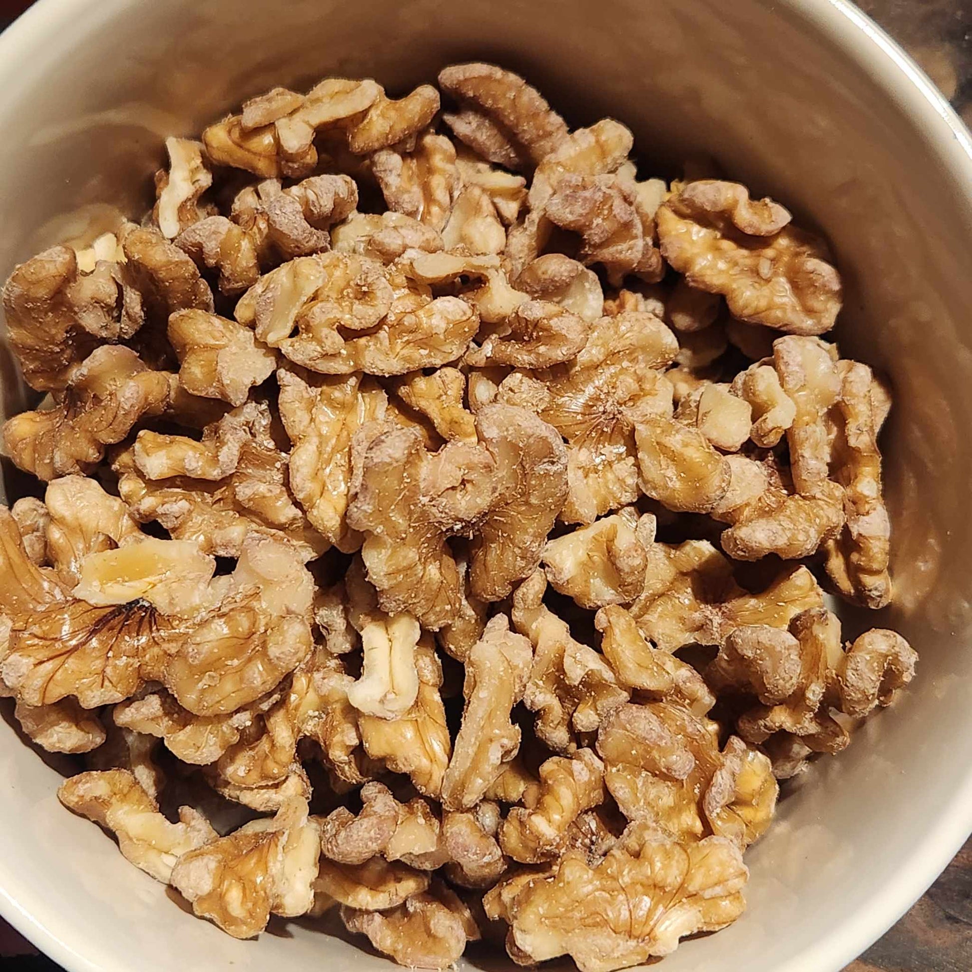 Delicious Raw Sprouted walnuts.  perfect walnuts for baking, snacking or for trail mixes.