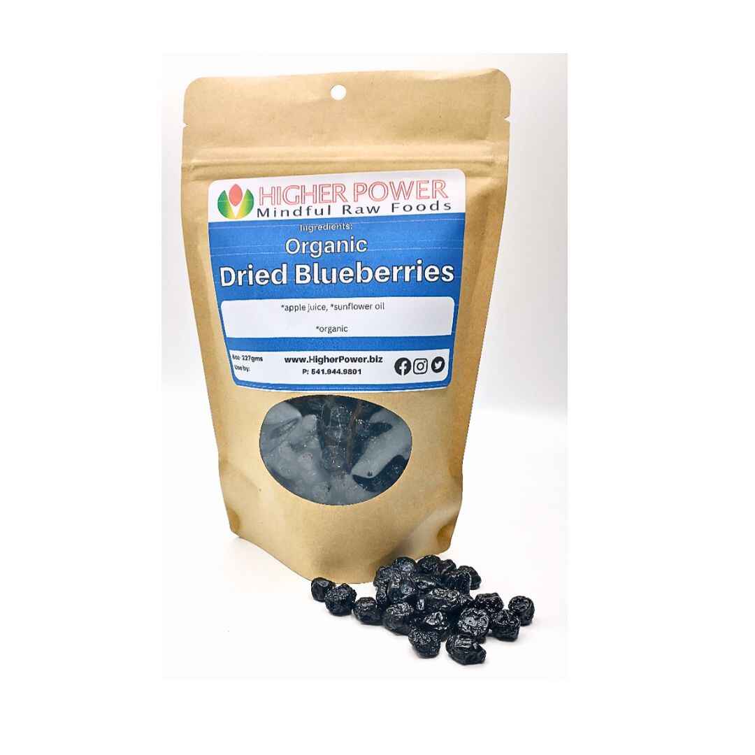 Higher Power Raw Foods Organic Dried Blueberries