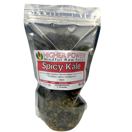 Spicy Kale Chips by Higher Power Raw Food